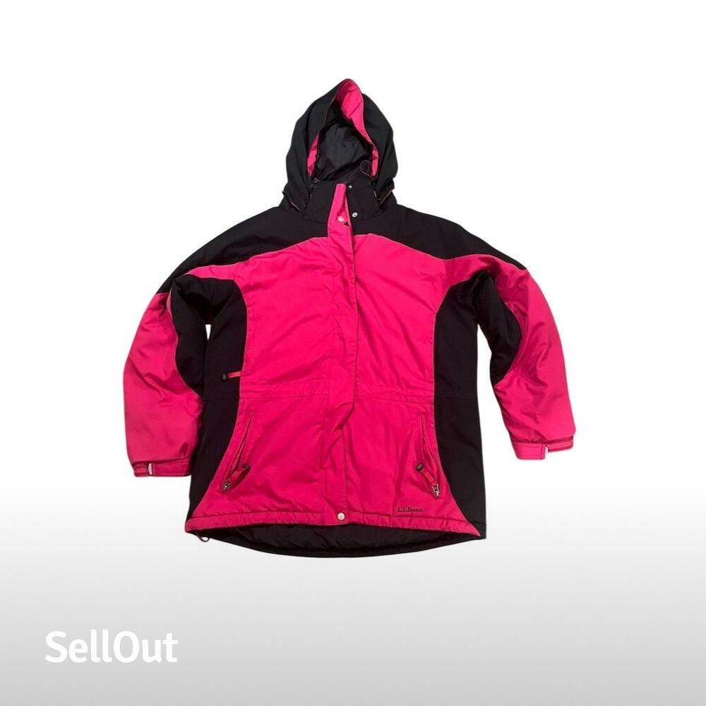 L.L. Bean Women's Puffer Jacket Size L Multicolor Primaloft Winter‎ Coat